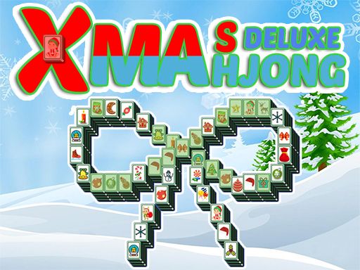 Xmas Mahjong Deluxe - browser game screenshot