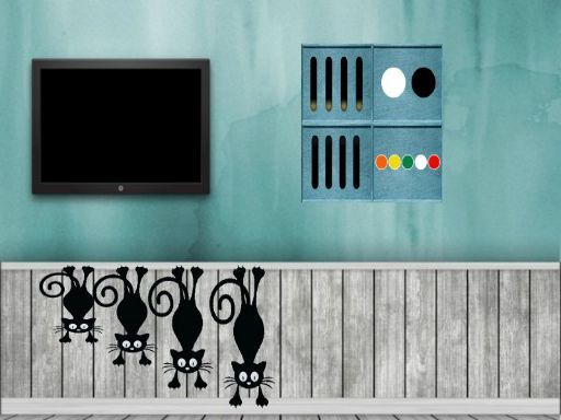 Kitty House Escape - browser game screenshot