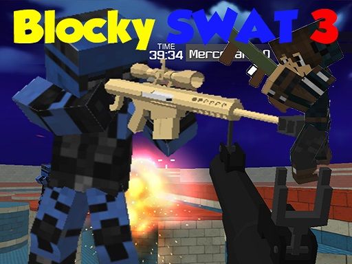 Blocky Combat Swat 3 2022 - browser game screenshot