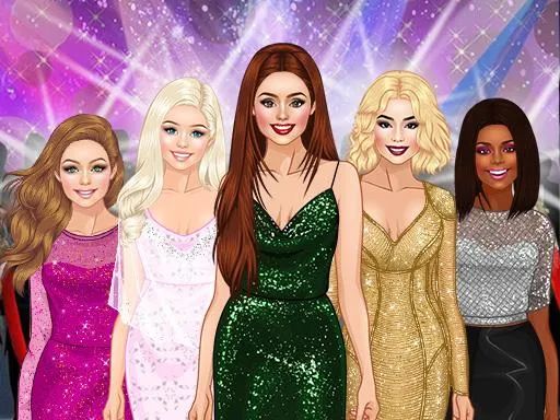 Red Carpet Dress Up TIkTok - browser game screenshot