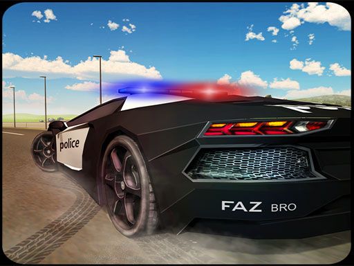 Police Car Chase Driving Sim - browser game screenshot