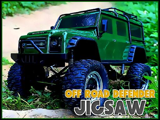 Off Road Defender Jigsaw - browser game screenshot