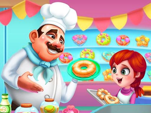 Donut Cooking Game - browser game screenshot