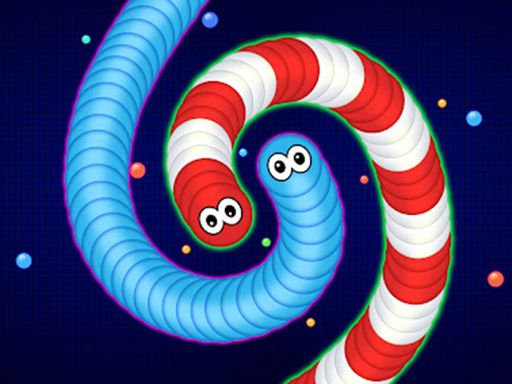 Wormate multiplayer duel - browser game screenshot