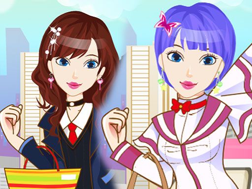 Schoolgirl Fashion - browser game screenshot
