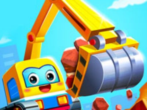 Little Panda Truck Team - Build The City - browser game screenshot