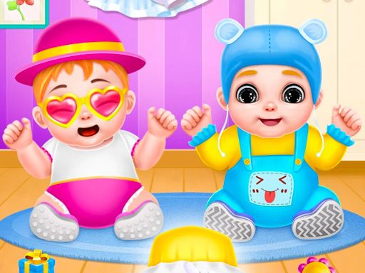 Twin Baby Care - browser game screenshot