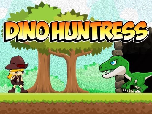 Dino Huntress - browser game screenshot