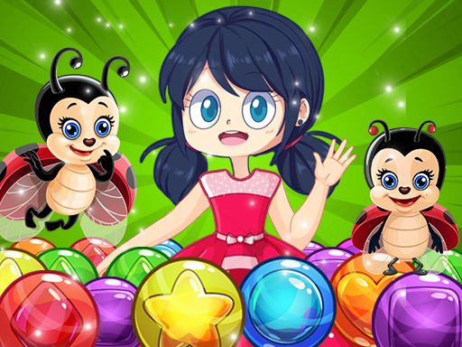 Miraculous Ladybug Bubble Shooter Miraculous Ladybug Bubble Shooter - browser game screenshot