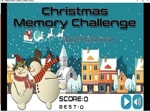 Christmas Memory Challenge - browser game screenshot