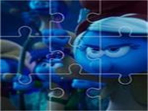 The Smurfs Jigsaw - browser game screenshot