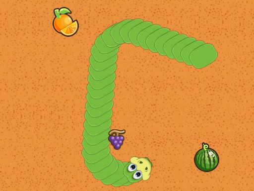 Snake Want Fruits - browser game screenshot