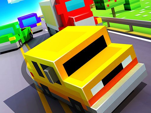 Blocky Highway: Traffic Racing -race - browser game screenshot