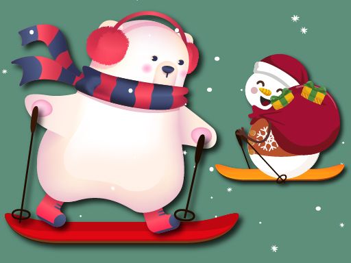 Ski Xmas - browser game screenshot