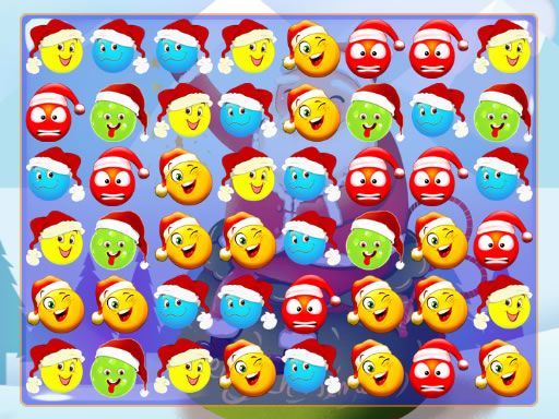 Christmas Bubbles Match 3 - browser game screenshot