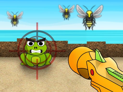 Bubble Gun Beach - browser game screenshot