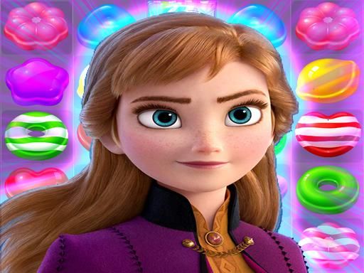 Anna | Frozen Match 3 - browser game screenshot