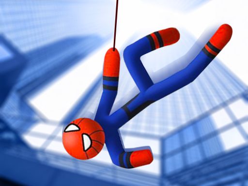 Stickman Swing Rope hero - browser game screenshot