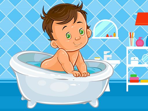 Baby Bath Jigsaw - browser game screenshot