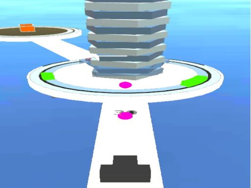 Shoot 3D BALL-Hit Twisty Stack - browser game screenshot