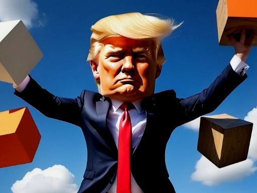 Trump Wobble Walk Challenge  - browser game screenshot