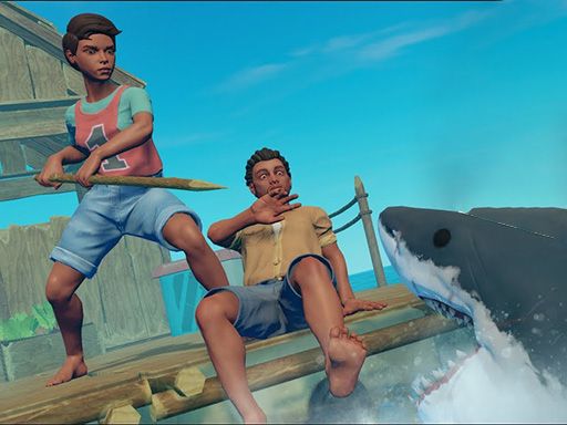 Raft World - browser game screenshot