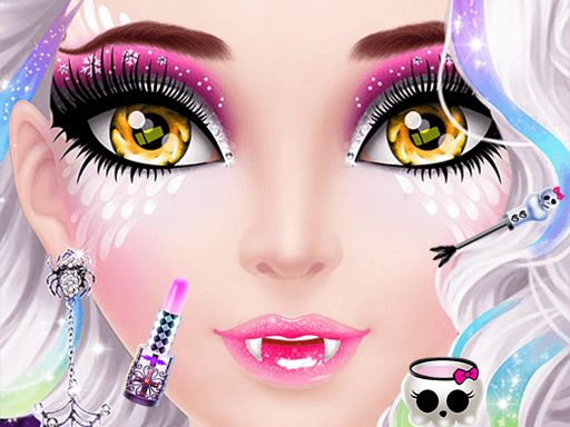 Halloween Makeup Me - browser game screenshot