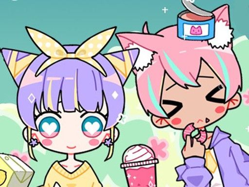 Cute Girl Avatar Maker - browser game screenshot