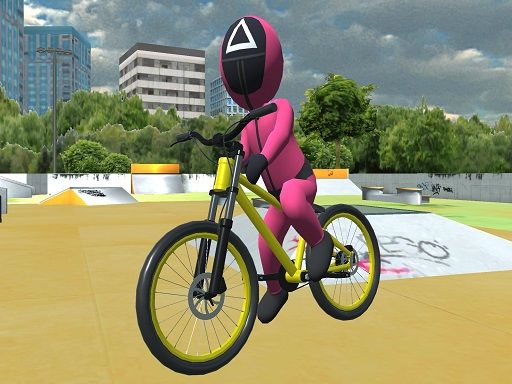 Squid Gamer BMX Freestyle - browser game screenshot
