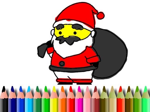 BTS Santa Claus Coloring - browser game screenshot