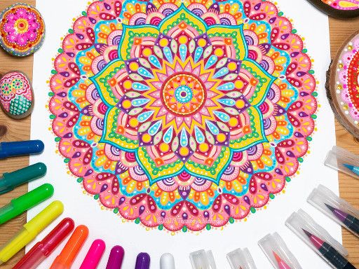 Mandala Pages - browser game screenshot