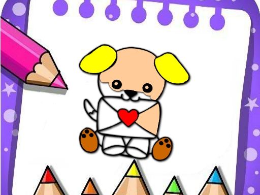 Easy Coloring Valentine - browser game screenshot