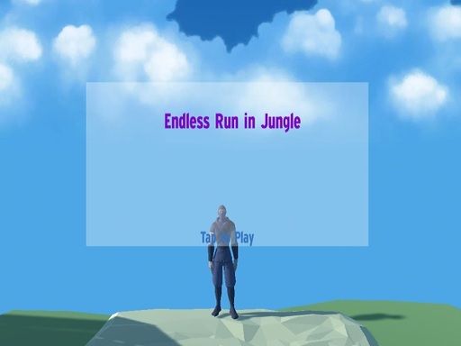 Endless Runner in Jungle - browser game screenshot