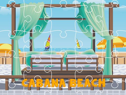 Cabana Beach Jigsaw - browser game screenshot