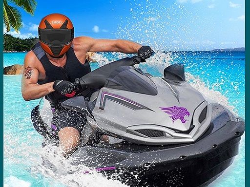 Jetsky Power Boat Water Racing Stunts Game - browser game screenshot