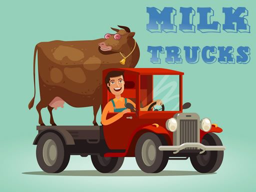 Milk Trucks Jigsaw Milk Trucks Jigsaw - browser game screenshot