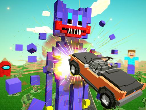 Nubic Stunt Car Crasher - browser game screenshot