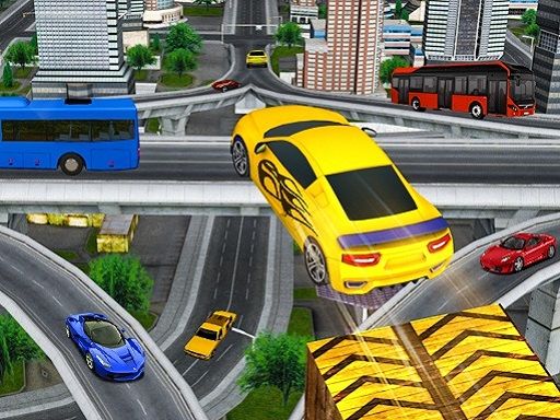 Crazy Car Impossible Stunt Challenge Game - browser game screenshot