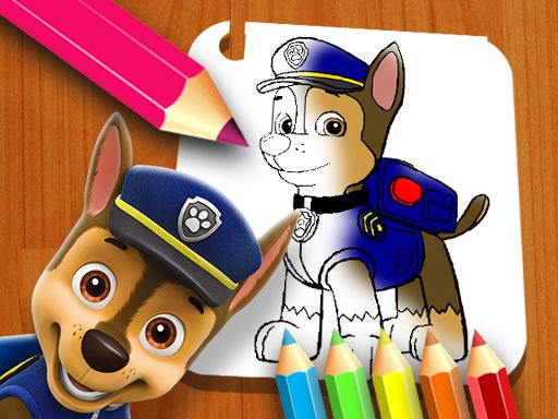 PAW Patrol Coloring Book html5 - browser game screenshot