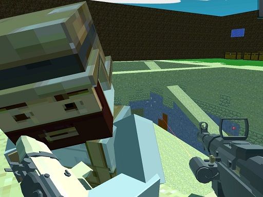 Pixel Arena blocky combat fps - browser game screenshot