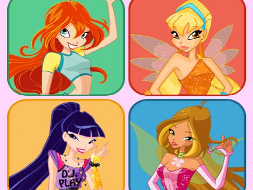 Winx Simon Memory - browser game screenshot