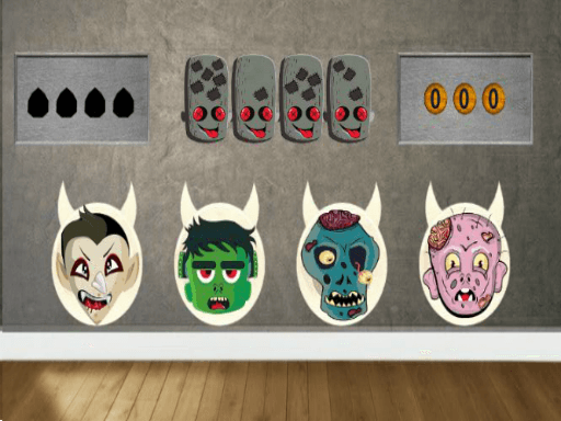 Zombie Horror House Escape - browser game screenshot