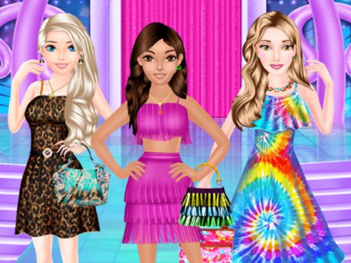 Girls Different Style Dress Fashion - browser game screenshot