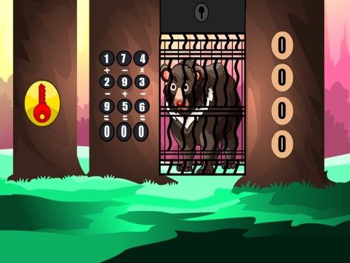 Rescue the Old Bear - browser game screenshot