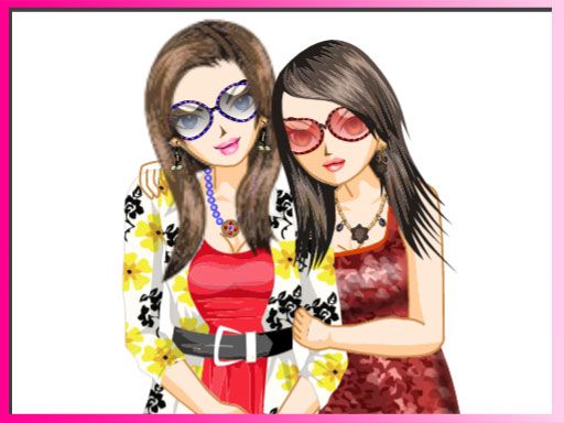 Best Friends Dressup - browser game screenshot