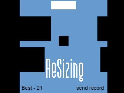 ReSizing - timekiller game - browser game screenshot