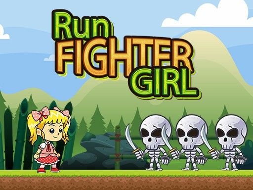 RUN FIGHTER GIRL - browser game screenshot
