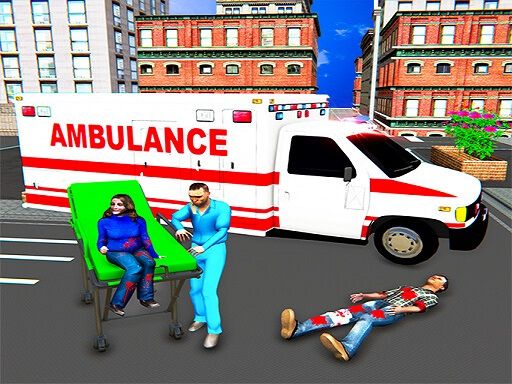 City Ambulance Rescue Simulator Games - browser game screenshot