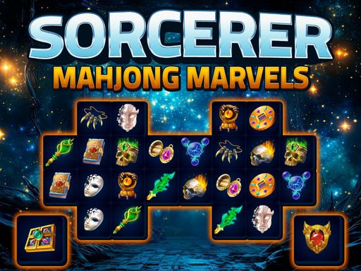 Sorcerer Mahjong Marvels - browser game screenshot