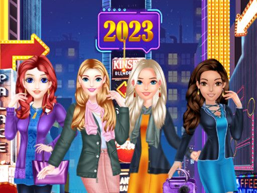 Fashion Girl New Year Eve - browser game screenshot